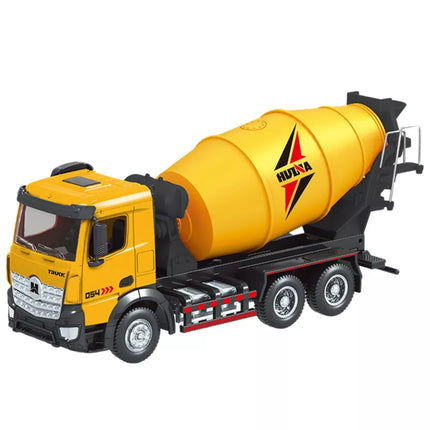 Betono maišyklė, statybinė transporto priemonė, metalinė, Huina, geltona, 1:50