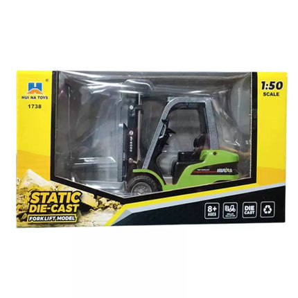 Metalinis krautuvas su šakėmis Huina žalias 1:50