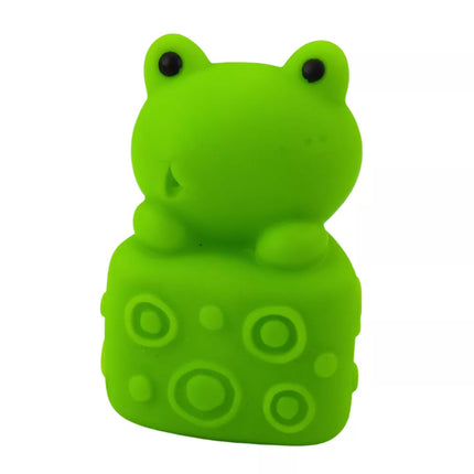 Minkštų guminių kaladėlių rinkinys "Spalvingi gyvūnai" 6 vnt.