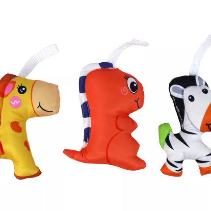 Baterijomis maitinama lovelės karuselė, universalūs spaustukai, mėlyna