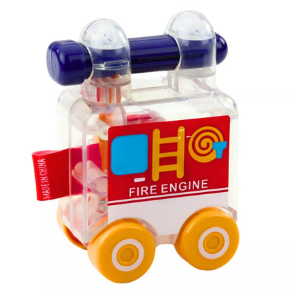 Automobilių rinkinys su raktu, edukaciniai policijos, gaisrinės, greitosios pagalbos automobiliai, 3 vnt.