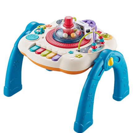 Edukacinis staliukas interaktyvus konstruojamas paviršius 2in1 mėlynas