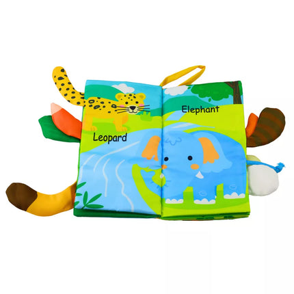 Minkšta edukacinė knygelė kūdikiams „Šnaškantys gyvūnai“