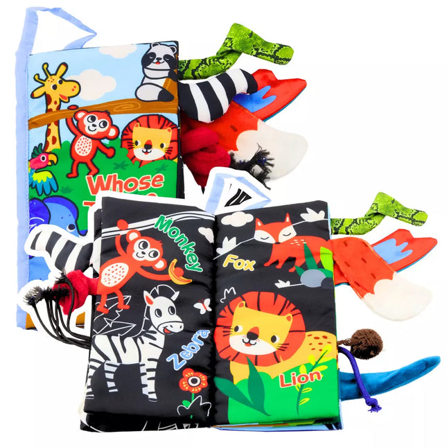 Minkšta edukacinė knygelė kūdikiams „Šnaškantys gyvūnai“