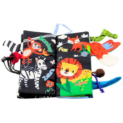 Minkšta edukacinė knygelė kūdikiams „Šnaškantys gyvūnai“