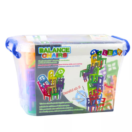 Krintančios Pusiausvyros Kėdės Arkadinis Žaidimas 48 Spalvingos Dalys