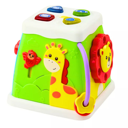 Edukacinis kubas Multifunkcinis interaktyvus šviesos garsai