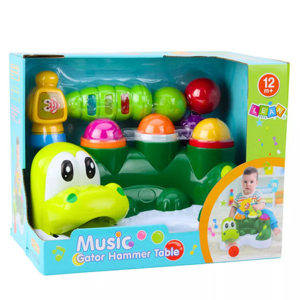 Arkadinio žaidimo kamuoliuko daužiklis stumdomas plaktukas interaktyvus krokodilas