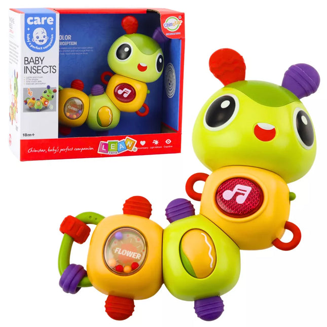 Interaktyvi jutimo vikšras Muzikinis barškučio kramtukas besisukantis 360°