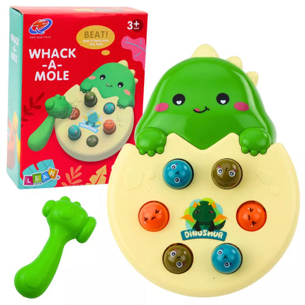 Mini "Whack A Mole" dinozauro kiaušinio įgūdžių žaidimas, žalias