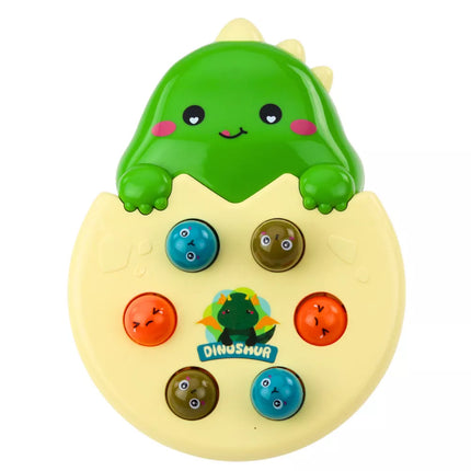 Mini "Whack A Mole" dinozauro kiaušinio įgūdžių žaidimas, žalias