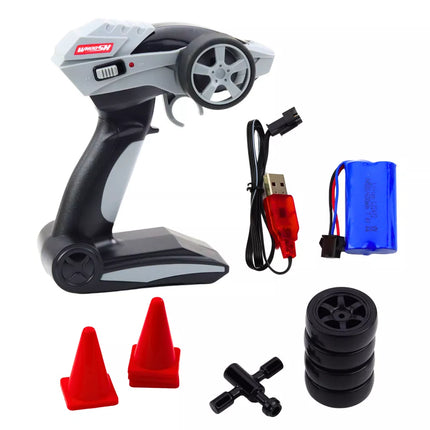 Driftinis RC automobilis juodas žalias 30 km/h 1:16