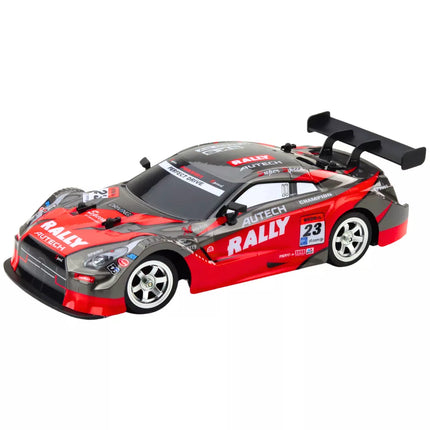Driftinis RC automobilis raudonas juodas 30 km/h 1:16