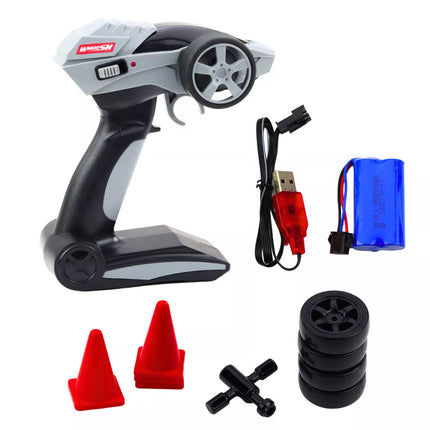 Driftinis RC automobilis mėlynas, 30 km/h, 1:16