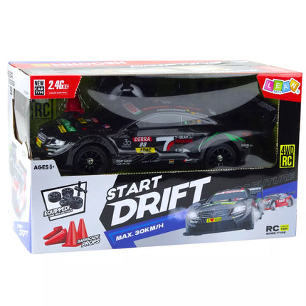 Driftinis RC automobilis Black Carbon 30km/h 1:16