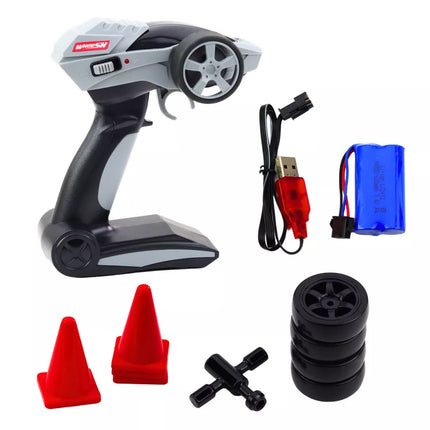 Driftinis RC automobilis sidabrinis 30km/h 1:16