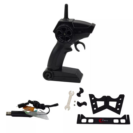 Nuotoliniu būdu valdoma motorinė valtis RC 1:28 Raudona