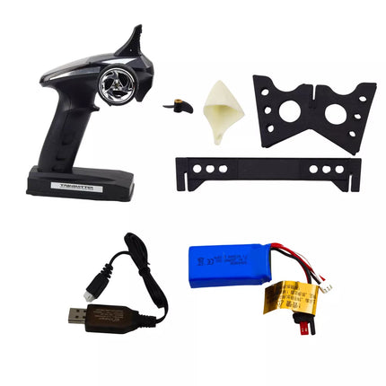 Vitality FT007 Nuotoliniu būdu valdomas RC kateris 1:16, baltas ir raudonas