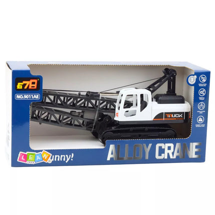 Vikšrinis statybinis kranas 360° pasukamas kilnojamas kablys baltas