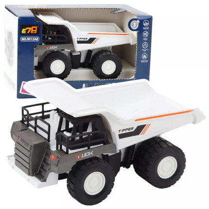 Sunkvežimio savivartis, metalinės konstrukcijos dalys, pavara, baltas