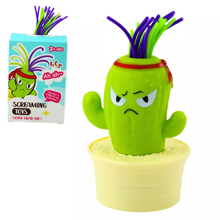 Šaukiančios daržovės interaktyvios figūrėlės su spalvotais plaukais