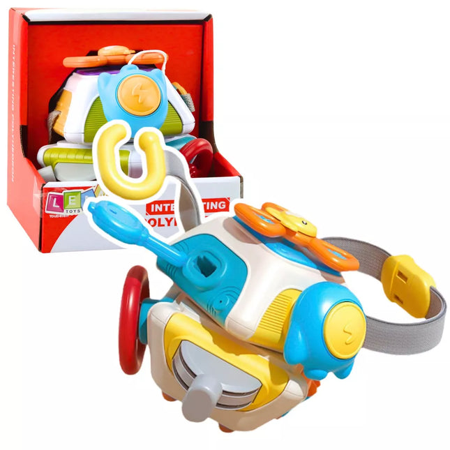 Edukacinis sensorinis kubas poliedras spalvotas vaikams