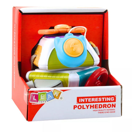 Edukacinis sensorinis kubas poliedras spalvotas vaikams