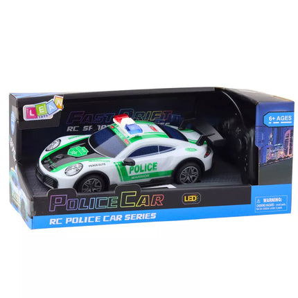 RC Drift Policijos Sportinis Automobilis su LED Žibintais 1:22