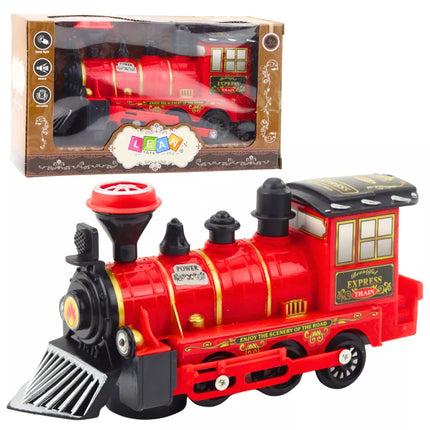 Klasikinis Elektrinis Lokomotyvas Šviesos Garsai Raudonas