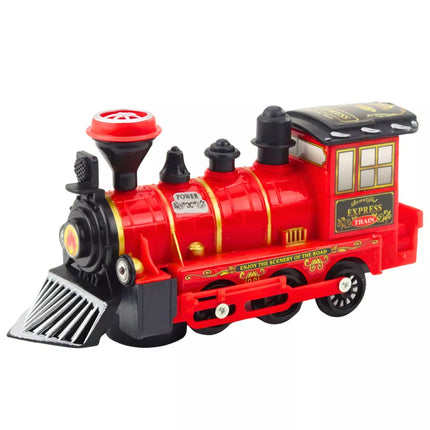 Klasikinis Elektrinis Lokomotyvas Šviesos Garsai Raudonas