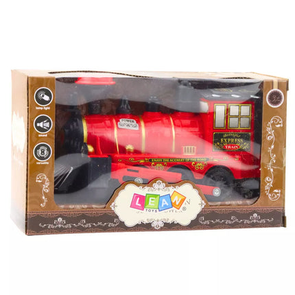 Klasikinis Elektrinis Lokomotyvas Šviesos Garsai Raudonas