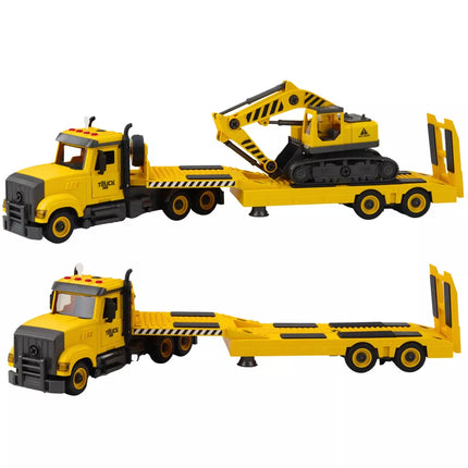 DIY	Savaitės Valdymo Traukos Vilkikas Ekskavatorius Su Šviesomis Ir Garsu