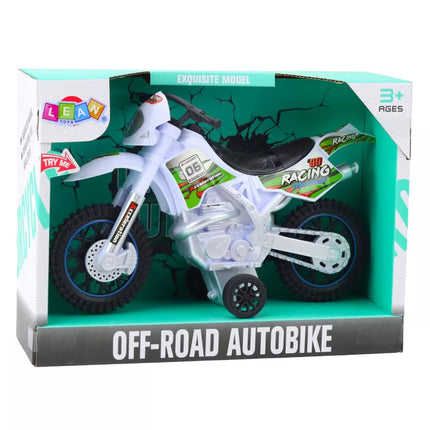 Motokroso bekelės važiavimo šviesos garsai balti