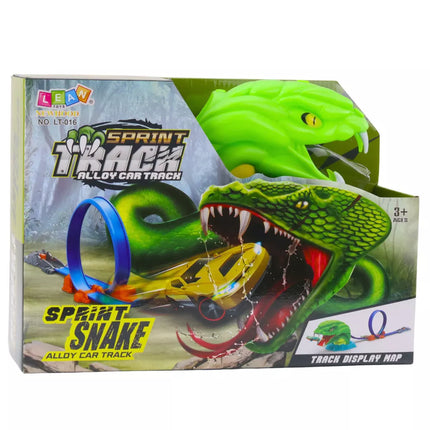 Automobilio trasos katapultos paleidimo kilpa gyvatėlė