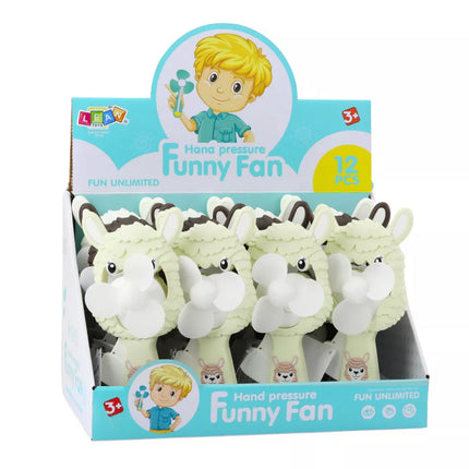 Sukamas rankinis ventiliatorius vaikams „Alpaka Mišinys“