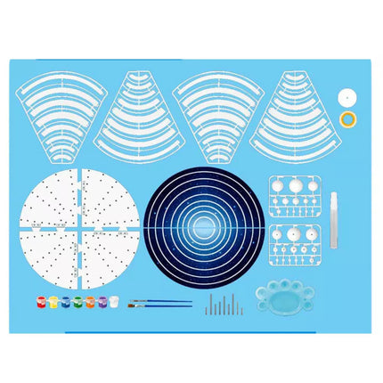 Pasidaryk pats Saulės sistemos planetų plastikinis edukacinis rinkinys