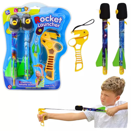 Katapultos rinkinys su raketomis, EVA putplasčio sportinis žaidimas, arkadinis kosmosas