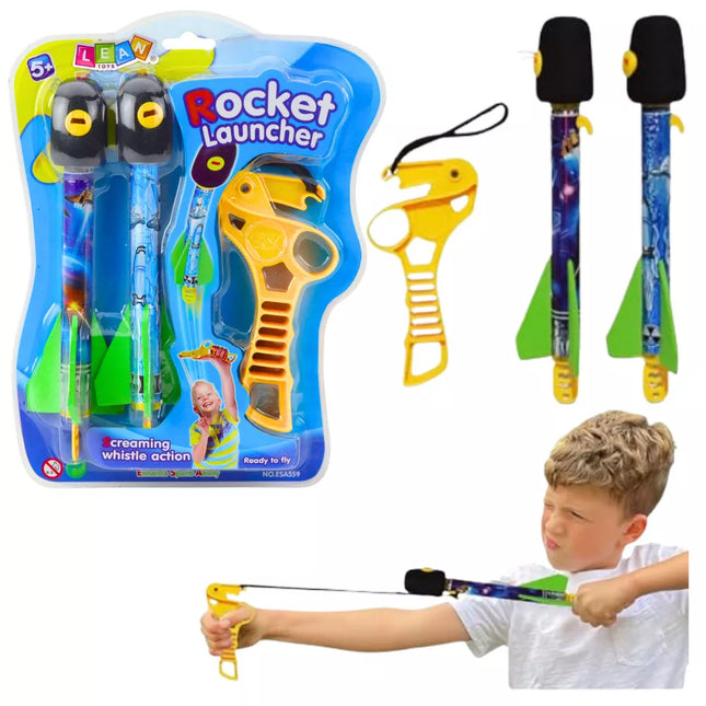 Katapultos rinkinys su raketomis, EVA putplasčio sportinis žaidimas, arkadinis kosmosas