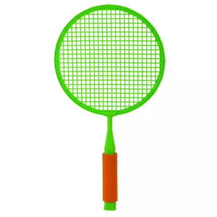 Badminton'o rakečių rinkinys: 2 raketės, 2 dideli volai ir vienas kamuolys