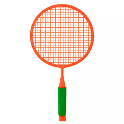 Badminton'o rakečių rinkinys: 2 raketės, 2 dideli volai ir vienas kamuolys