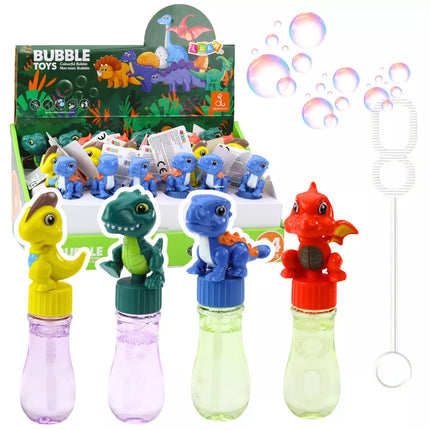 Dinozauras su muilo burbulais, judinamas, spalvingas, 14cm, įvairių rūšių