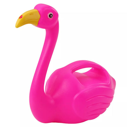 Rožinis flamingo mažas plastikinis laistytuvas vaikams