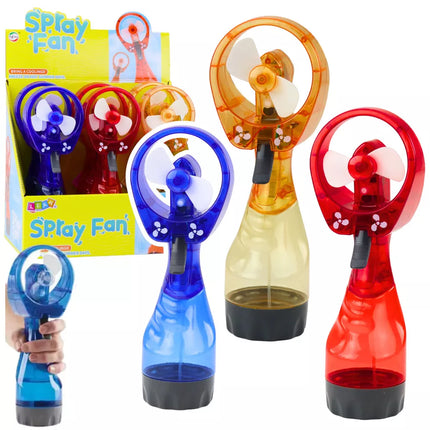 Nešiojamas ventiliatorius su baterijomis veikiančiu purškikliu