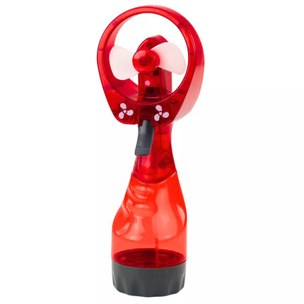 Nešiojamas ventiliatorius su baterijomis veikiančiu purškikliu