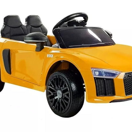 Audi R8 Spyder Yellow - elektrinis vaikiškas automobilis