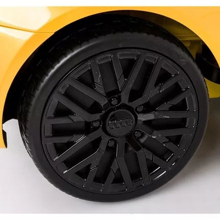 Audi R8 Spyder Yellow - elektrinis vaikiškas automobilis