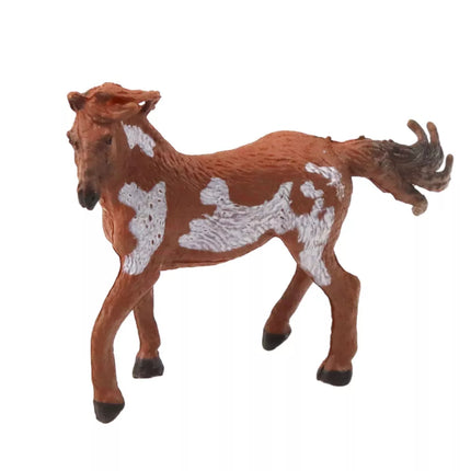 Miniatiūrinių arklių figūrėlių rinkinys (rudos, juodos, pilkos spalvos), 5-6 cm, 6 vnt.