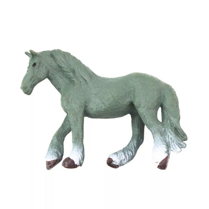 Miniatiūrinių arklių figūrėlių rinkinys (rudos, juodos, pilkos spalvos), 5-6 cm, 6 vnt.