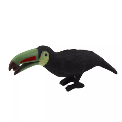 Miniatiūrinių figūrėlių rinkinys "Egzotiniai paukščiai, Hibiscus geltonas", 4–11 cm, 6 vnt.