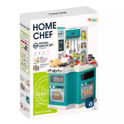 Dideli vaikų virtuvės „Home Chef“ gaminimo garsų priedai, 109 vnt.
